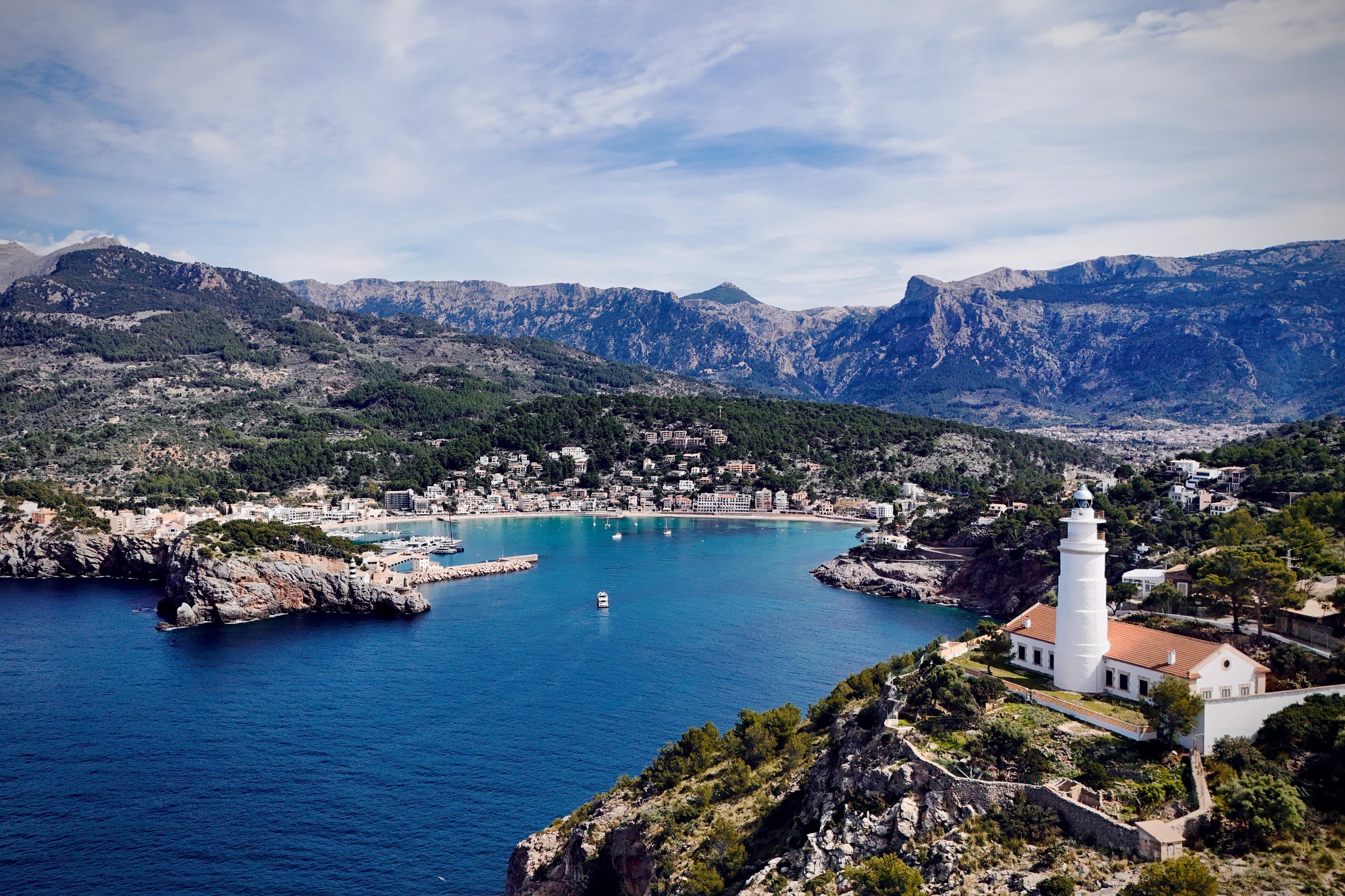 aerial shot · lighthouse